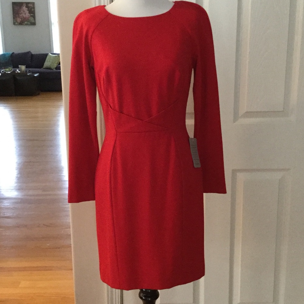 🌹TAHARI BY ARTHUR LEVINE RED LONG SLEEVE DRESS🌹