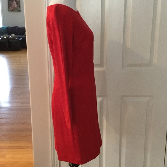🌹TAHARI BY ARTHUR LEVINE RED LONG SLEEVE DRESS🌹 - Picture 2 of 4