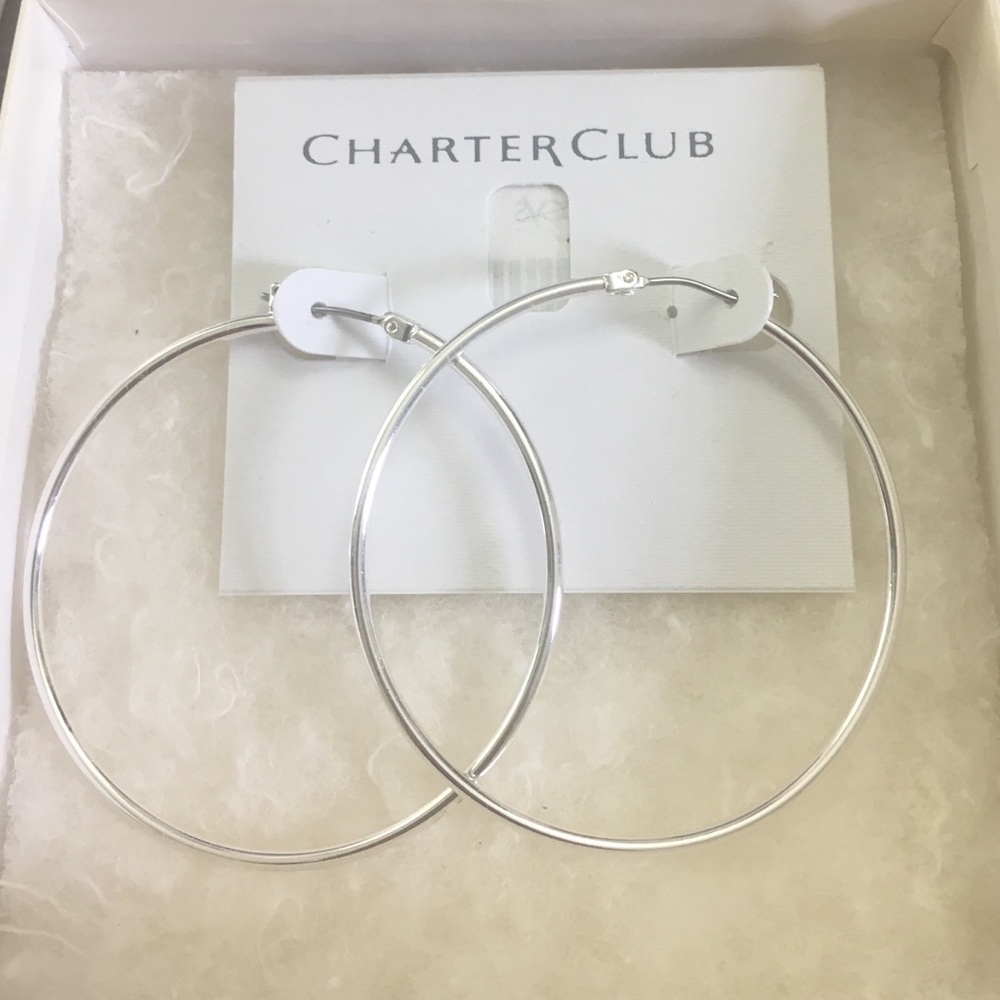 Silver Charter Club Hoops