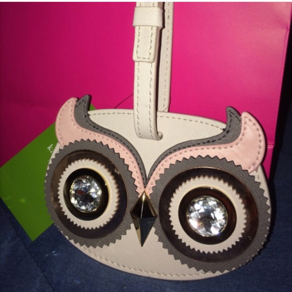 Kate Spade Owl Luggage Tag NWT