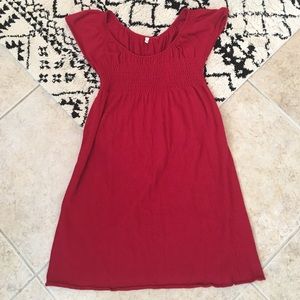Anthropologie Moth Red Sweater Dress