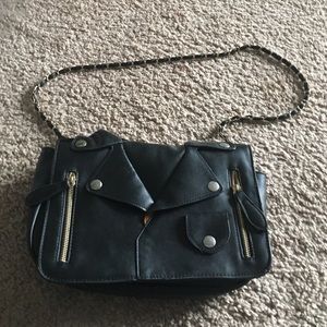 Black Moto Jacket Purse