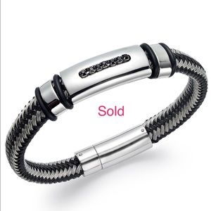 Sold: Men's black diamond bracelet