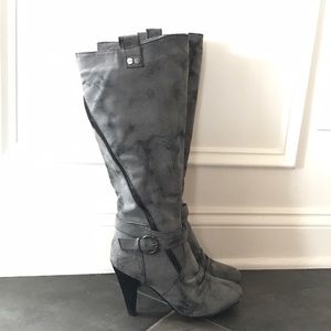 Knee High Faux suede boots