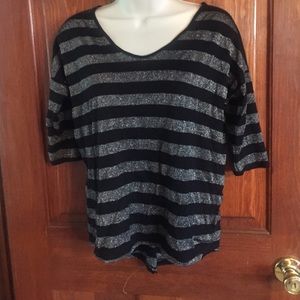 Forever 21 shimmering striped shirt