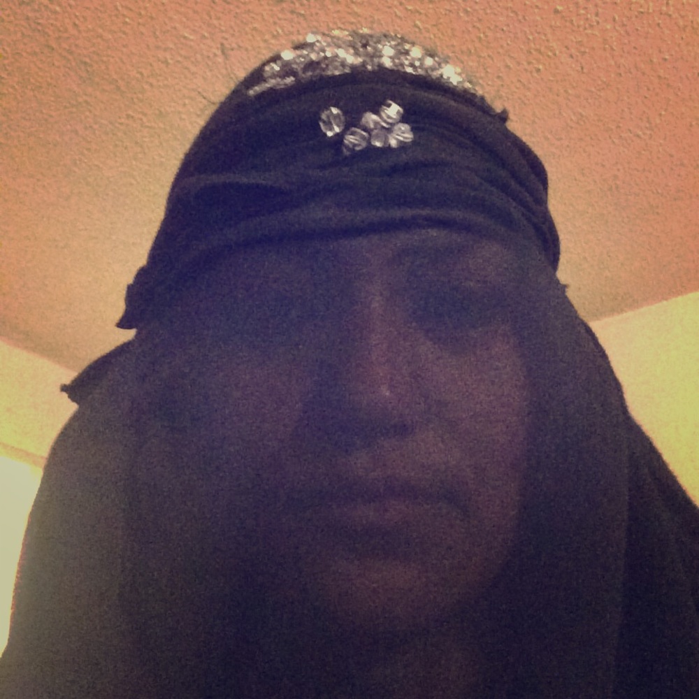 Arabian face veil