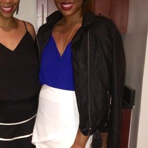 Silence + Noise Pebbles Belted Moto Jacket