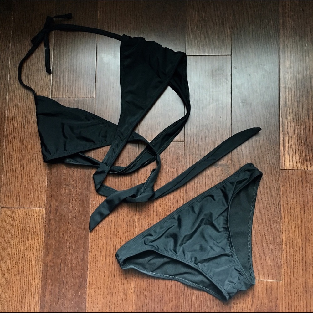 Black Wrap-Around Bikini