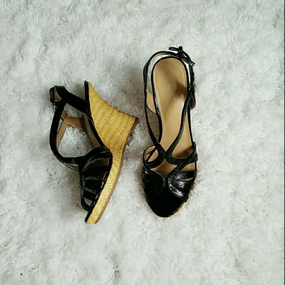 Nine West wedge sandals size 6.5.