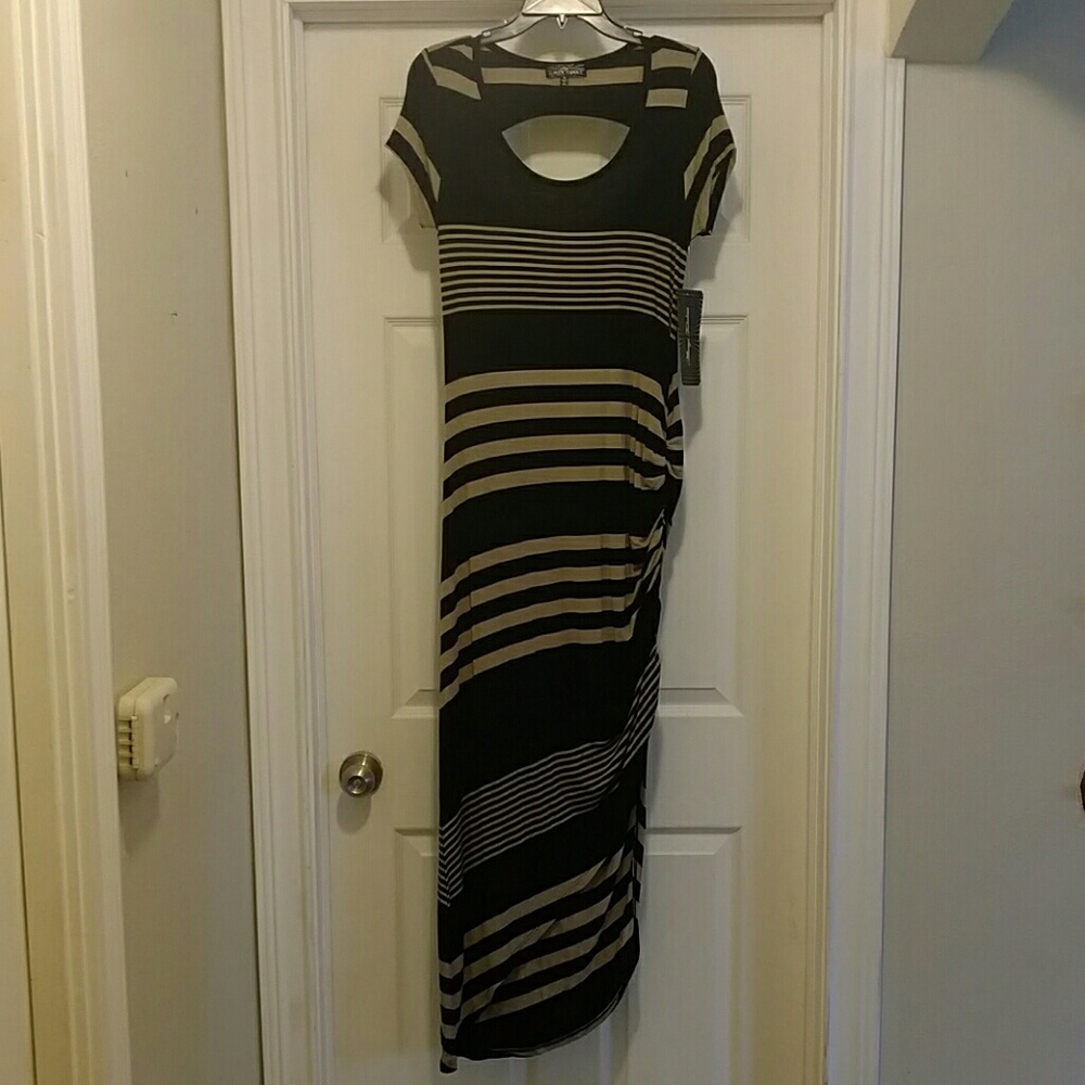 NWOT Striped T-shirt maxi dress