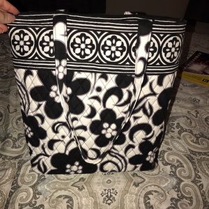 Over the shoulder Vera Bradley tote.