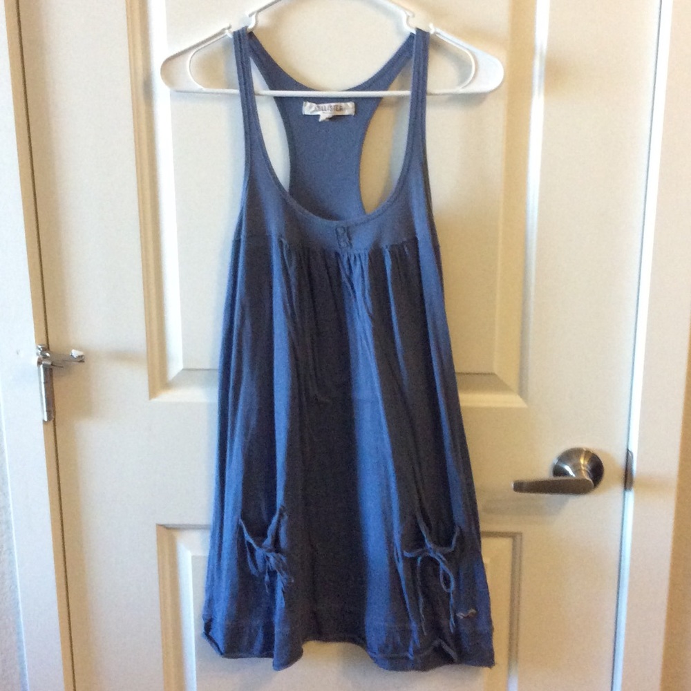 Blue racer back sundress
