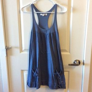 Blue racer back sundress