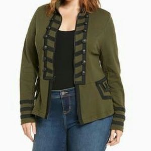 Torrid Olive Green Military Jacket