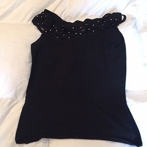 Stretchy Black off the shoulder top