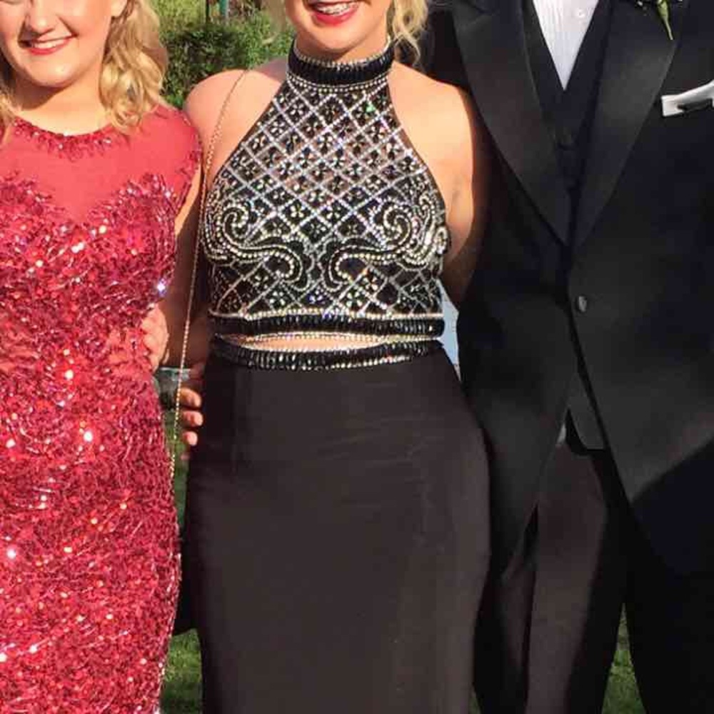 Blush prom dress