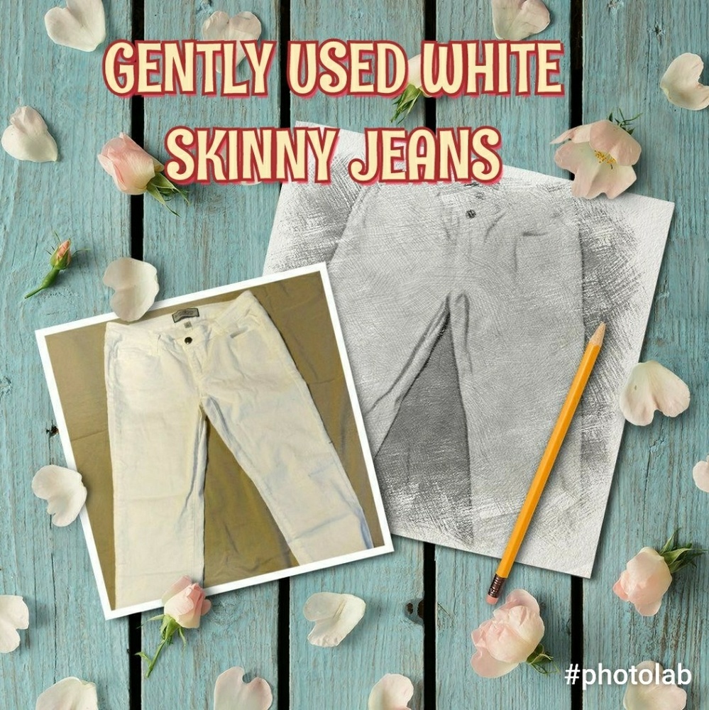 NWOT White Skinny Iris Jeans