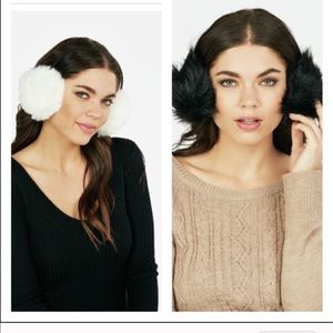 2 Justfab Fuzzy Earmuffs