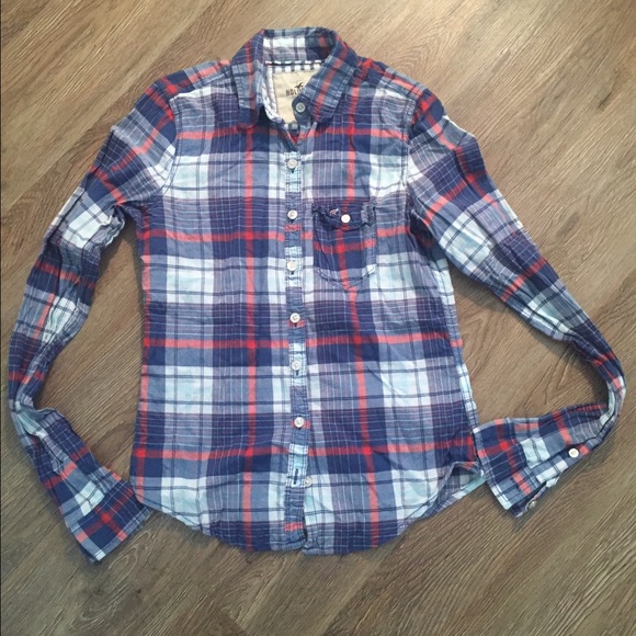 Hollister plaid button up - Picture 1 of 3