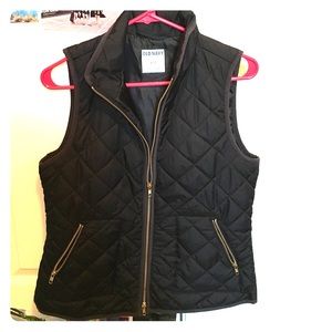 Old navy black quilted vest