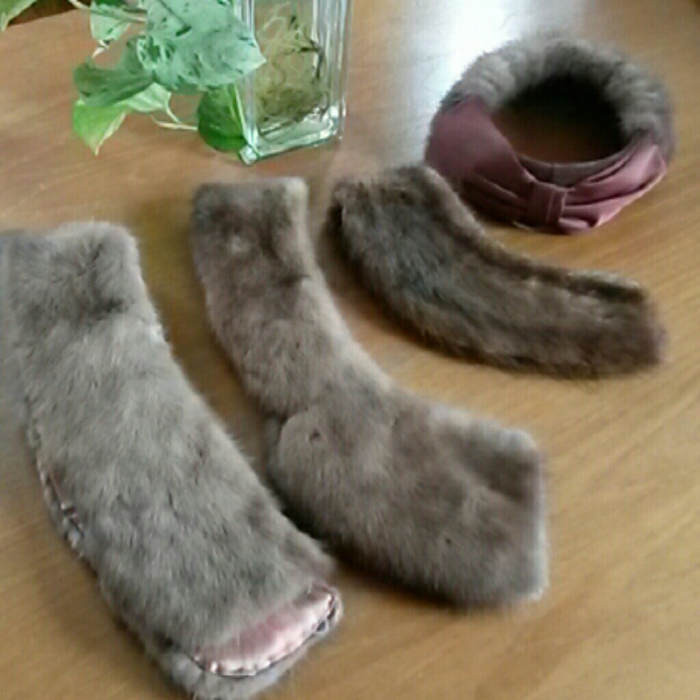 Vintage 50s fur collar & hat instant collection