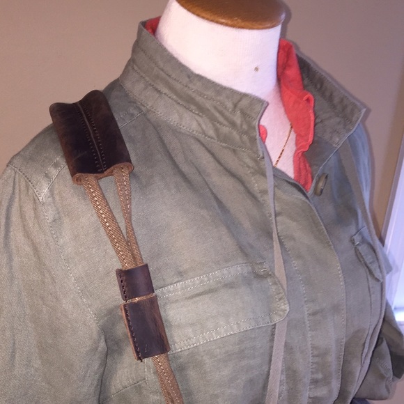 Cynthia Rowley Linen Utilatarian jacket - Picture 2 of 4