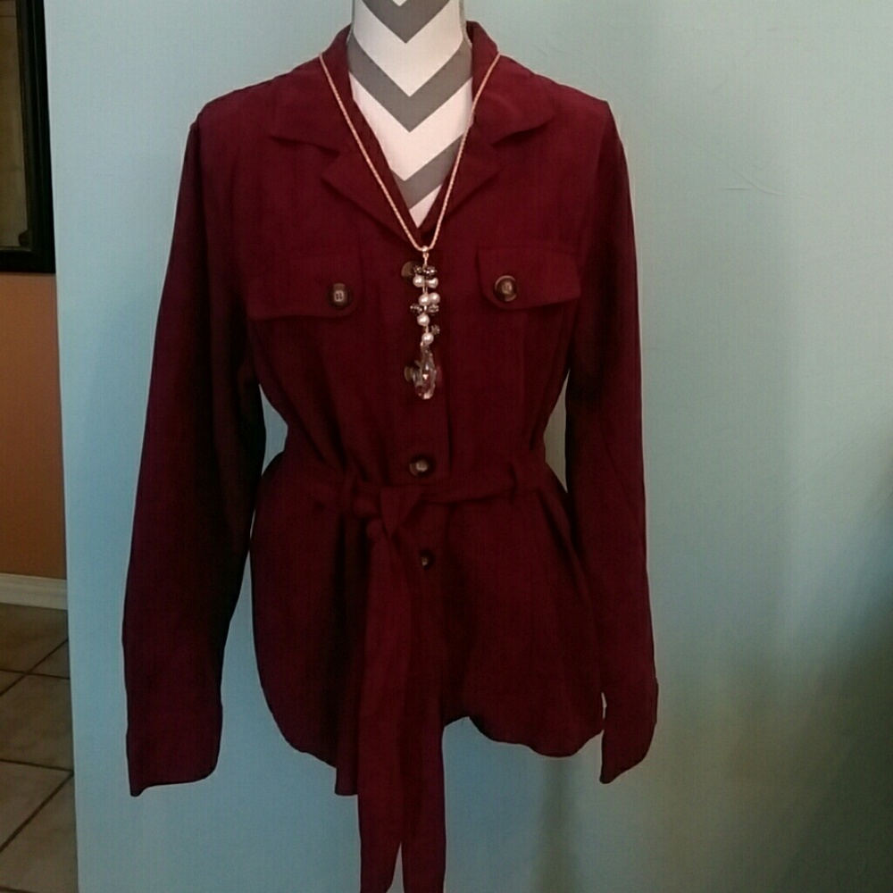 🇺🇸Cato MAROON trench   coat