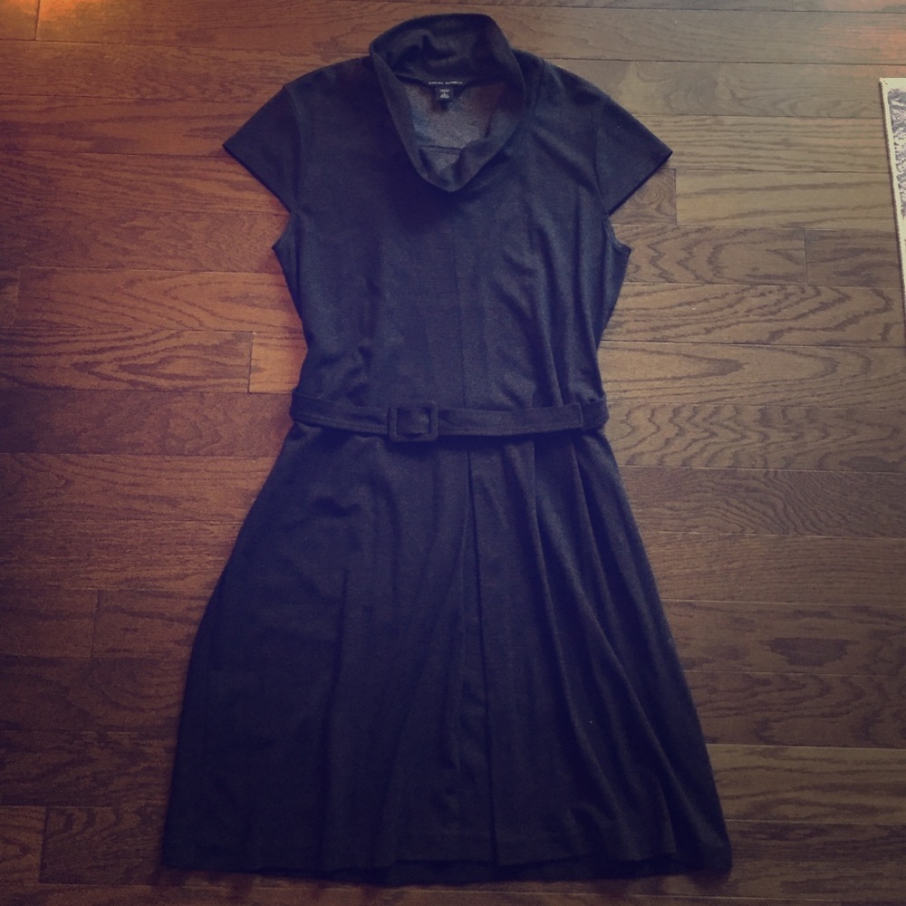 Charcot Grey A line dress with belt