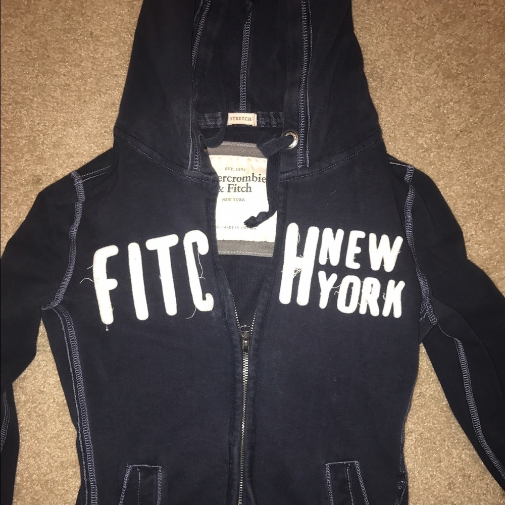 Navy blue Abercrombie sweatshirt