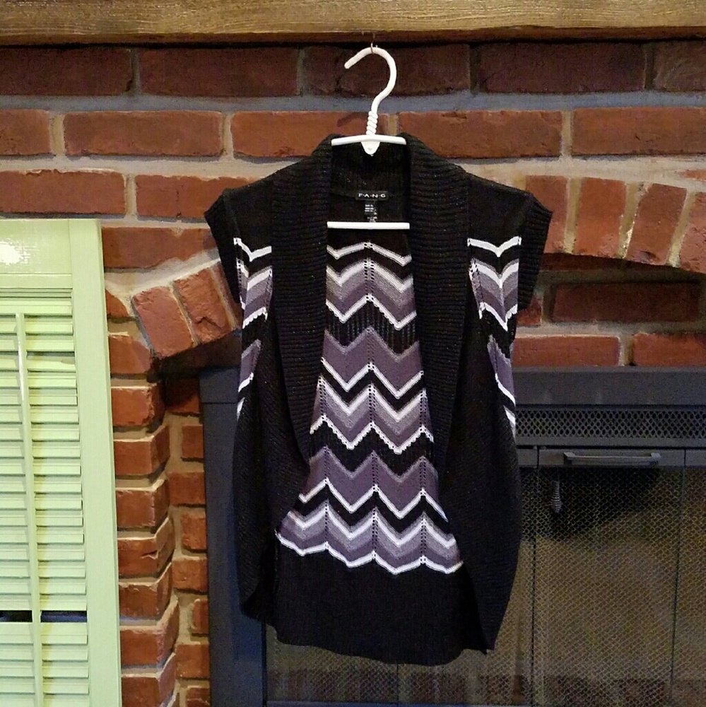 Chevron Shrug Top