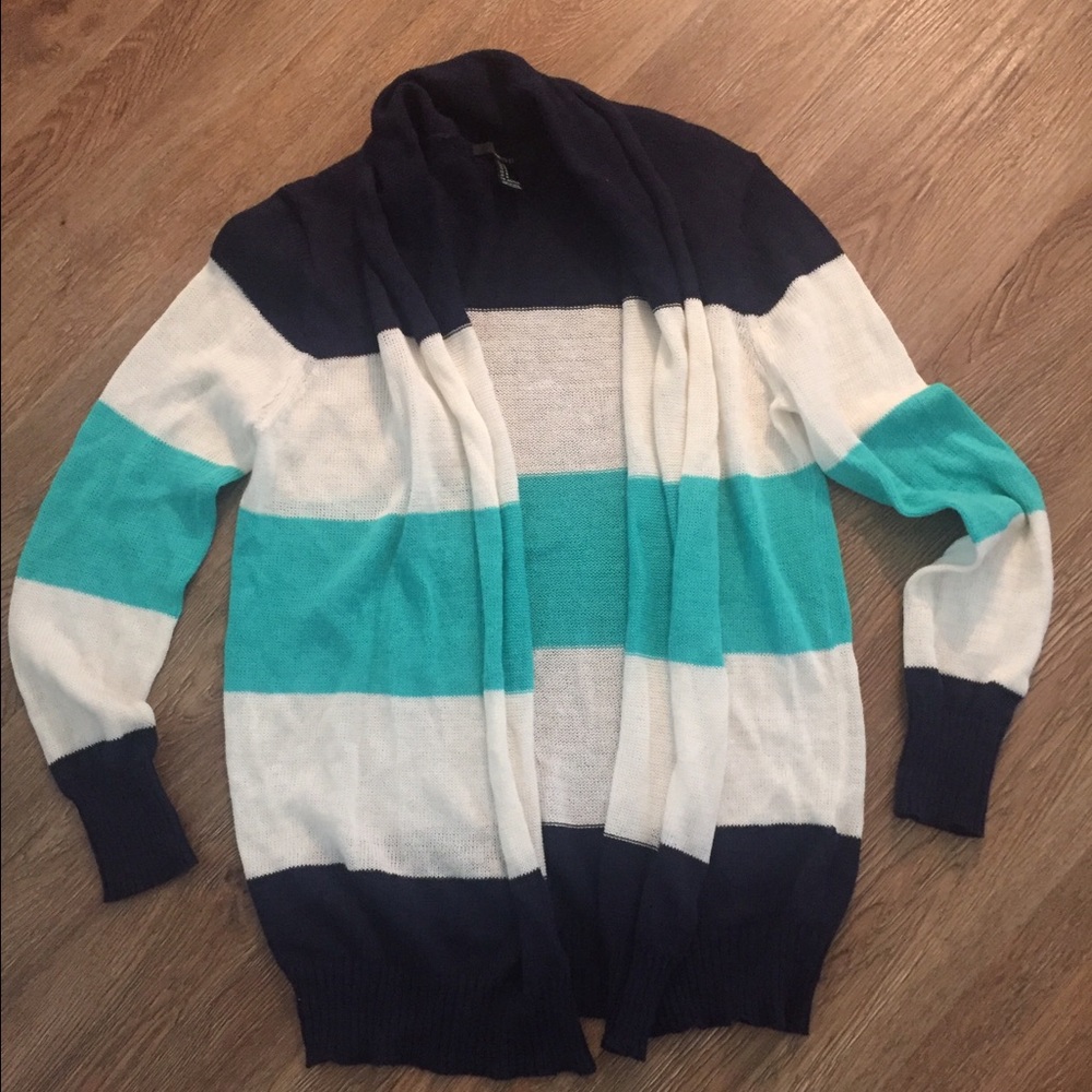 Thin color black open cardigan