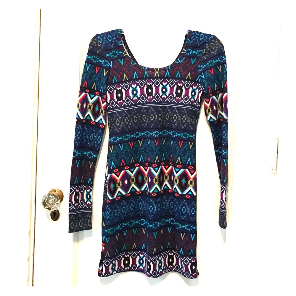 Aztec print dress
