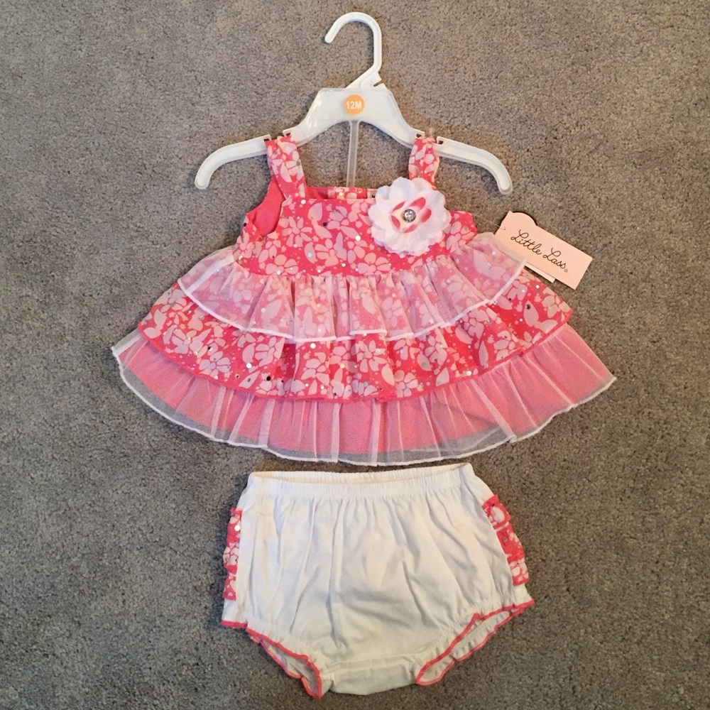 NWT 12 month dress set by Little Lass