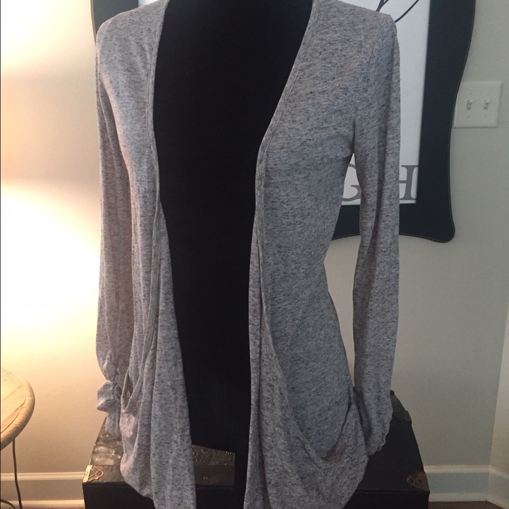 Fitted brown cardigan