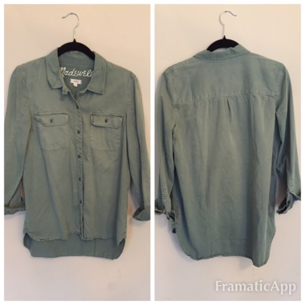 Madewell army twill washed shirt