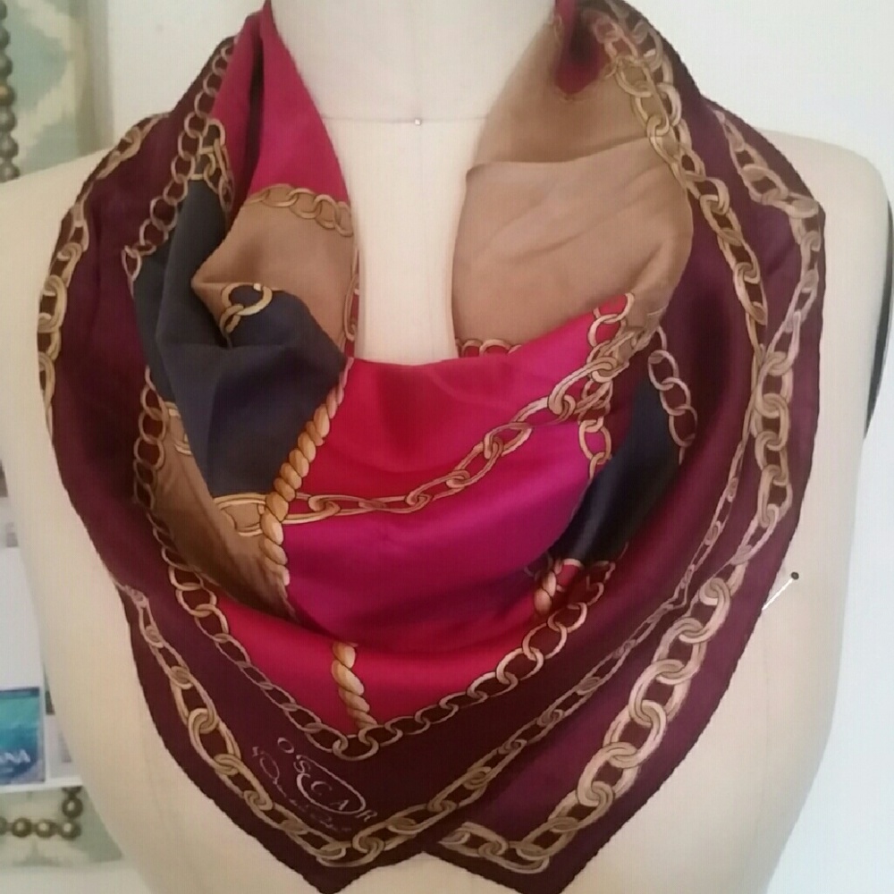 Oscar De La Renta silk scarf