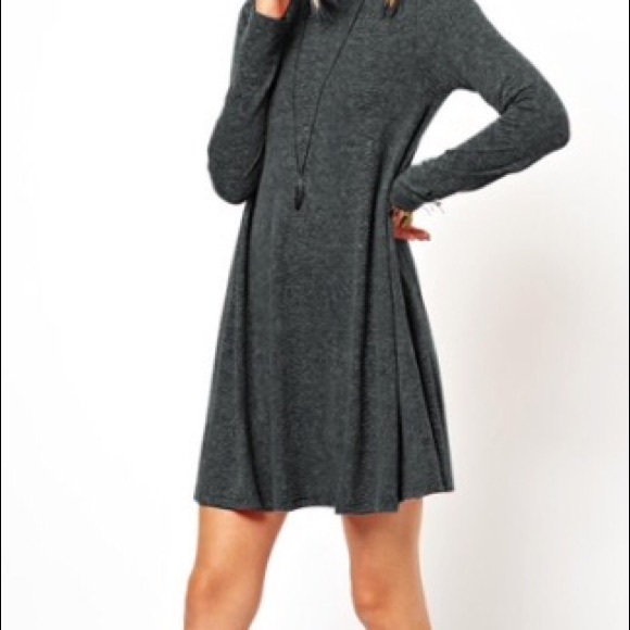 Only 1 left!!! GREAT PRICE!Soft,Grey T Shirt Dress - Picture 2 of 5