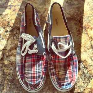 Plaid Boat Shoes
