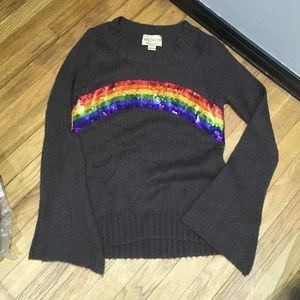 wildfox white label rainbow sweater