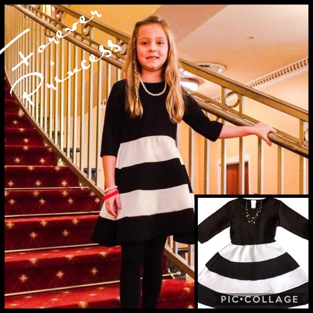 Forever Princess Sassy Pique Flare Skirt Dress 8