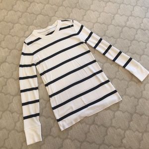 Black and white stripe GAP cotton shirt