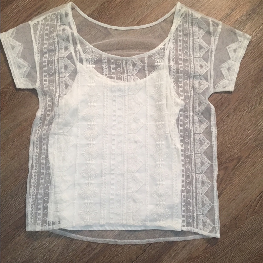 CUTE boho lace top