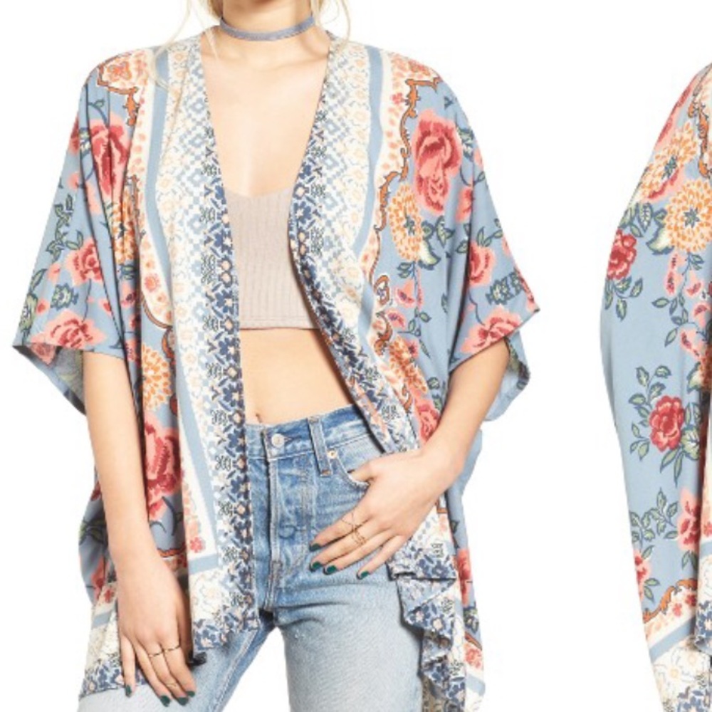 Angie floral kimono jacket