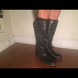 Lucchese Black Riding Boot
