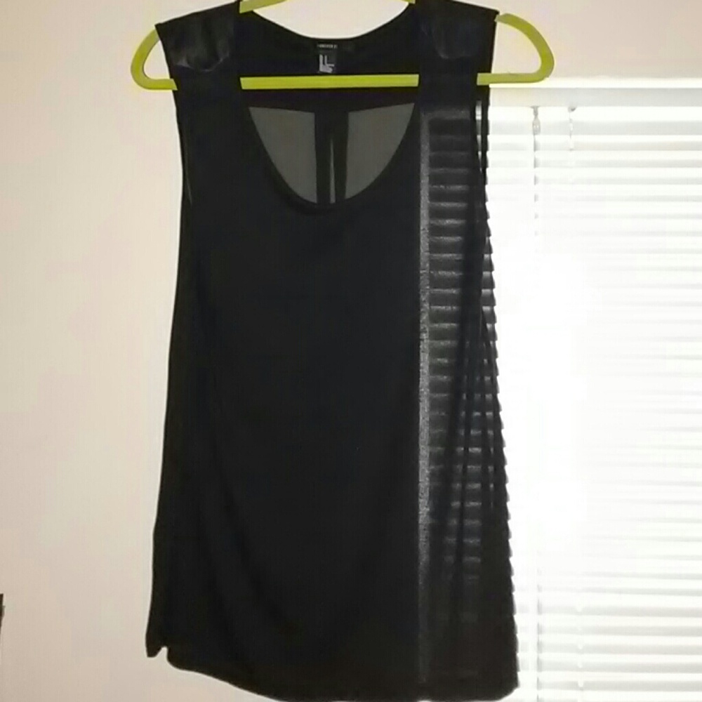 Forever 21 black woven top