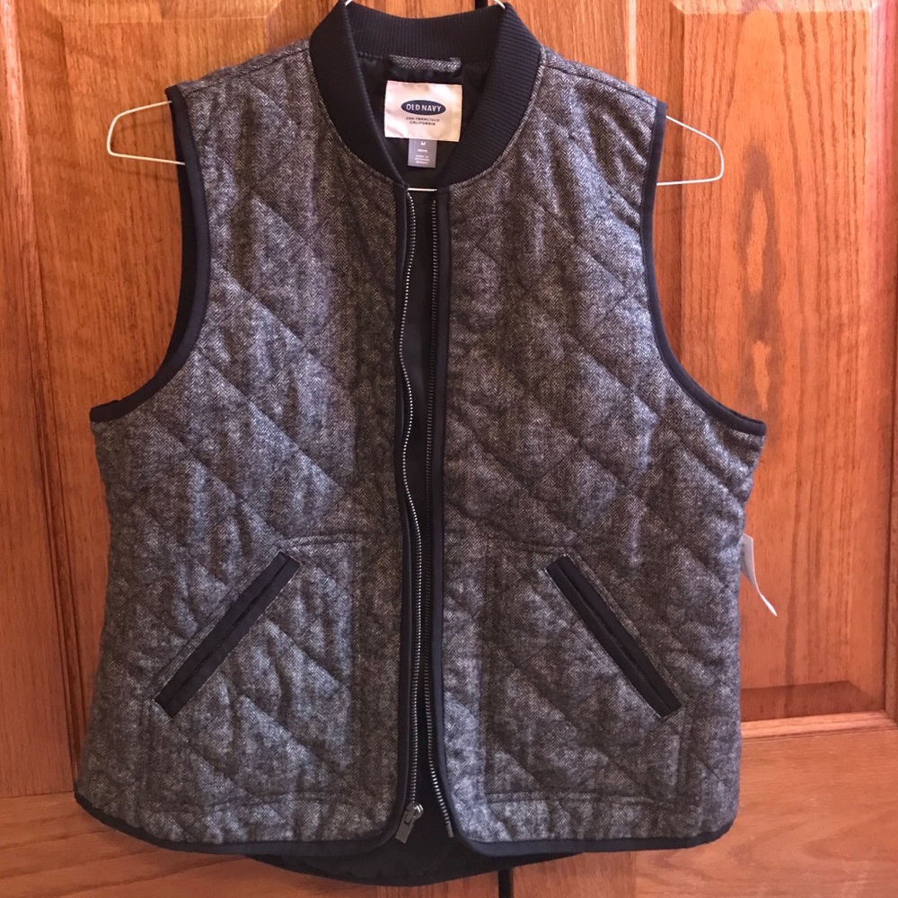 Quilted Herringbone Vest
