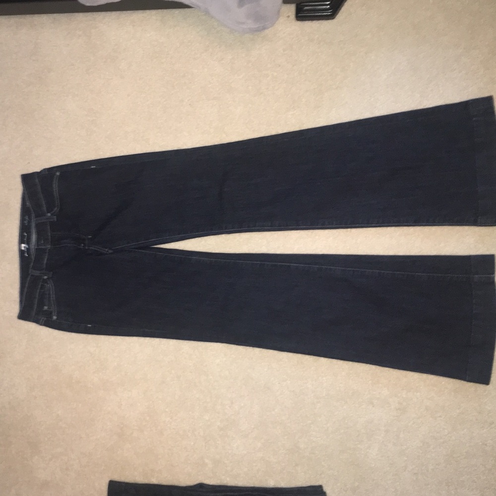 Dark wash flare jeans