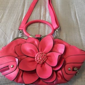 Pink Flower Purse