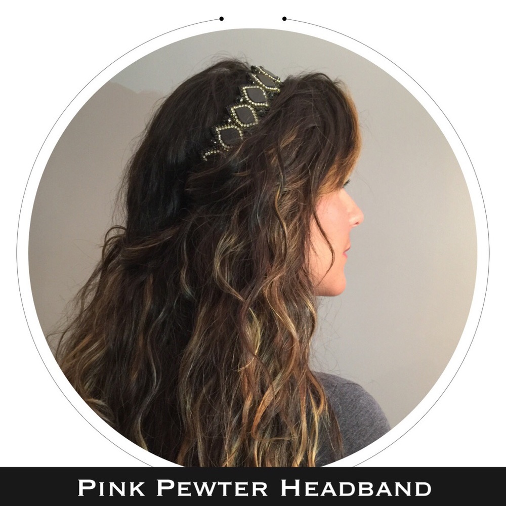 {New} Pink Pewter | Elastic Headband