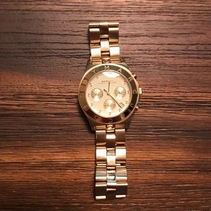 Gold Marc by Marc Jacobs large face watch